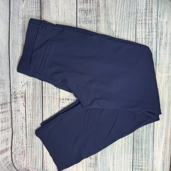 Betabrand Dress Pant Yoga Pants Navy Petite Bootcut Pants XLP - Picture 2 of 4